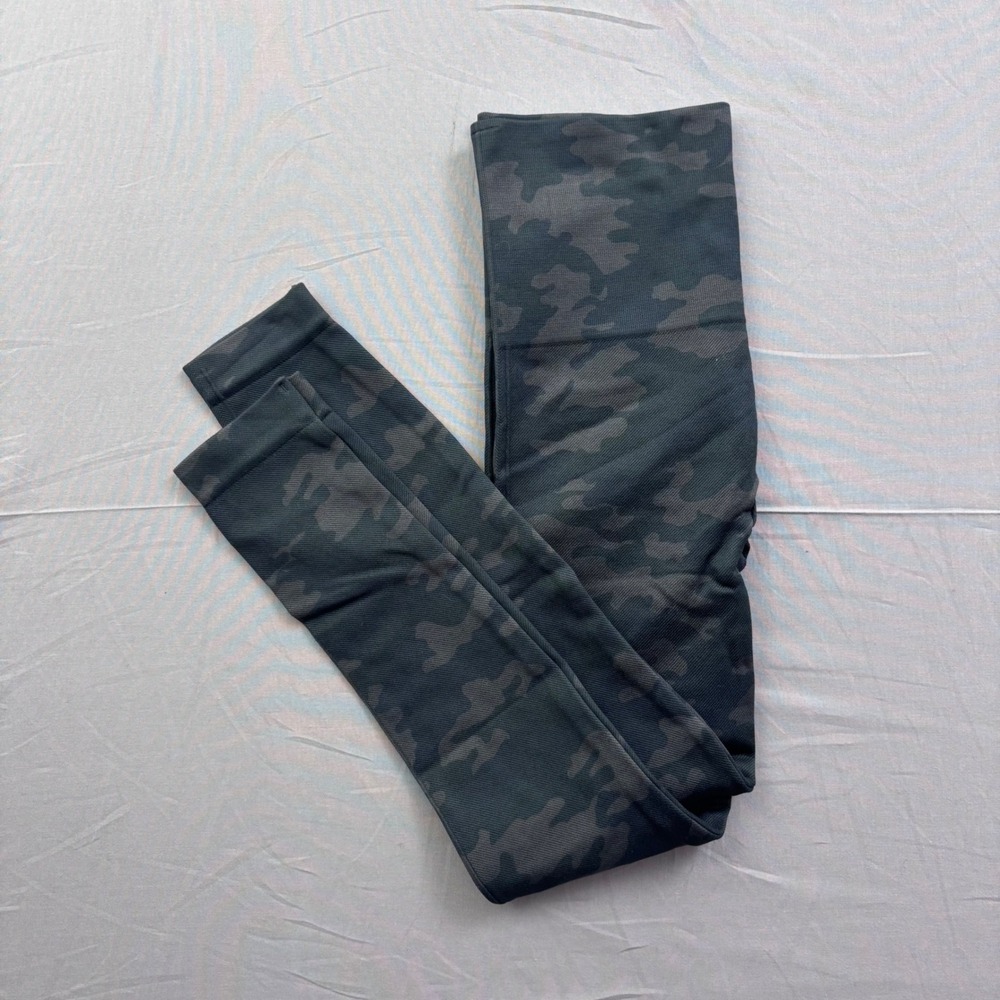 Spanx Look At Me Now Seamless Camo Leggings Grey Black XS/TP High Waist